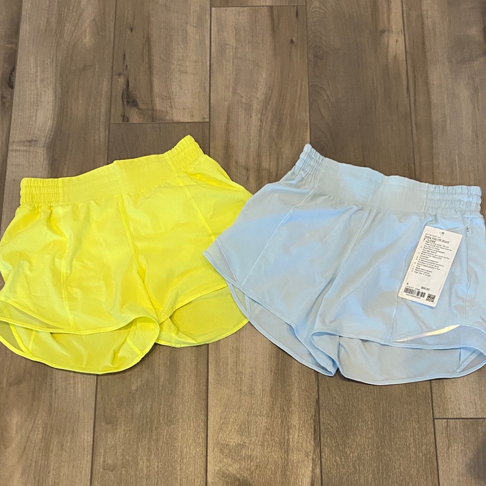 Lululemon hotty hot short. 4” lined. Size 6.